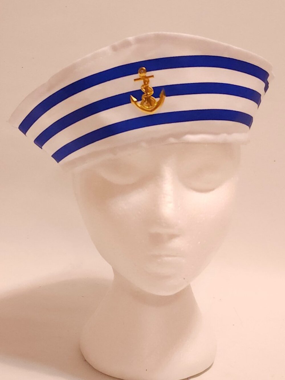 FUN Vintage White Navy Marine Captain Hat Hat Fancy Cosplay Hat Stage Performanc